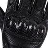 Дамски черни кожени ръкавици за мотор АНА, карбонови, естествена кожа, женски, карбон, мотор, мото ръкавици, снимка отблизо