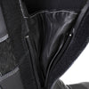 Дамски черни ботуши за мотор СТРЕЛА с протектори от естествена кожа