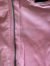 Дамско розово кожено яке за мотор РОЗА с дефект + подарък био розова вода