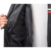 Черно кожено яке за мотор МЕТРОПОЛ с протектори и подплата, водоустойчиво и вятъроустойчиво, снимка на подплата