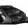 Черни текстилни ръкавици за мотор КОРЕЛИ, текстил и кожа, снимка отблизо