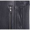 Луксозно черно кожено яке за мотор с протектори АВАНГАРД от естествена кожа, снимка на джоб